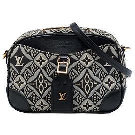 Louis Vuitton Black Monogram Jacquard Since 1854 Mini Deauville Preto