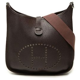Hermès Brown Clemence Evelyne I GM Brown Dark brown