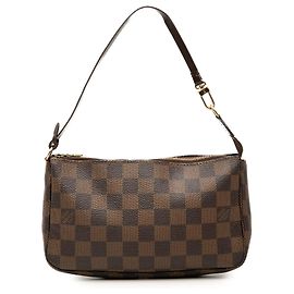 Louis Vuitton Brown Damier Ebene Pochette Accessoires Marrom