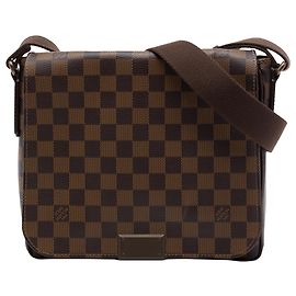 Louis Vuitton Brown Damier Ebene District PM Marrone