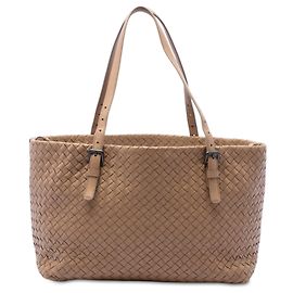 Bottega Veneta Medium Nappa Intrecciato Cesta Tote Braun Braun Hellbraun