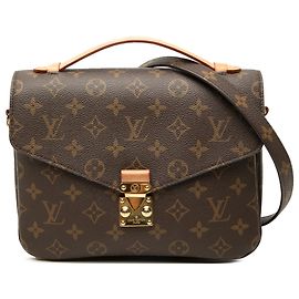 Louis Vuitton Brown Monogram Pochette Metis Marron