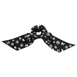 NEUF ACCESSOIRE DE CHEVEUX CHOUCHOU CHANEL LOGO CC AA9265 HAIR ACCESSORY Noir