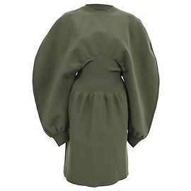 Mini robe Bottega Veneta en laine vert olive Vert Vert olive