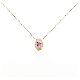 Autre Marque Collana Au750 Rubini e Diamanti D'oro