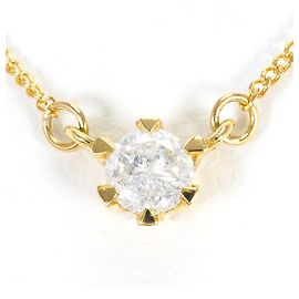 Autre Marque Colar em ouro amarelo 18K com diamante Dourado