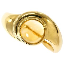 Autre Marque Anillo alianza de oro amarillo 18K y citrino Dorado