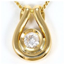 Autre Marque Collana in oro giallo 18K con diamante D'oro
