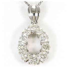 Autre Marque Colar de platina com diamante amarelo Outro Amarelo