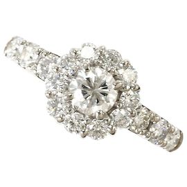 Autre Marque Platin-Bandring mit Diamant Andere