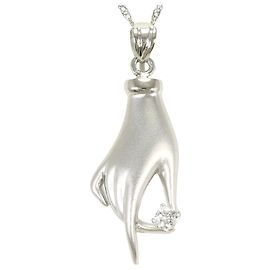 Autre Marque Platin PT900 / PT850 Halskette mit Diamant Andere