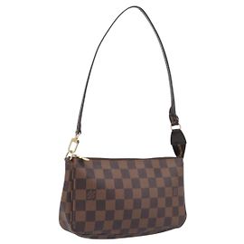 LOUIS VUITTON Damier Ebene Pochette Accessoires Pouch N41206 LV Auth 206918V Damier ebene