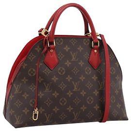 Bolsa LOUIS VUITTON Monogram Alma Bag Into Bag Red M41779 LV Auth ep16347V Vermelho Monograma