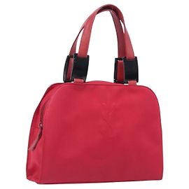 Autre Marque Saint Laurent Hand Bag Nylon Red Auth 205355 Red