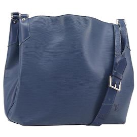 LOUIS VUITTON Bolsa de Ombro Epi Mandala MM Myrtille M5889G LV Auth BA16218 Roxo escuro