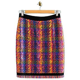 Escada Jupe en tweed multicolore Noir Multicolore