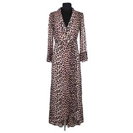 Ganni Kleid braun aus Viskose Braun