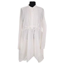 Vestido Chloé de algodón blanco Blanco