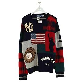 Jersey Ralph Lauren Hombre Multicolor de Lana XL Multicolor
