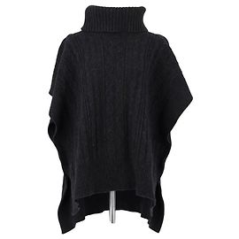 Chloé Black wool poncho Black
