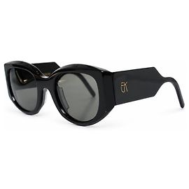 Autre Marque Emmanuelle khahn, oversized black sunglasses Black
