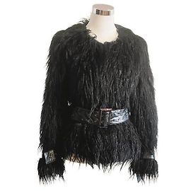 Marciano Chaqueta Pelo Sintético Efecto Mongolia Negra Negro