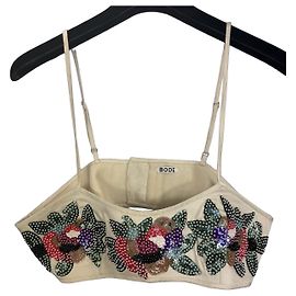 Autre Marque Bode Sequin Sunset Lily Bra Cream