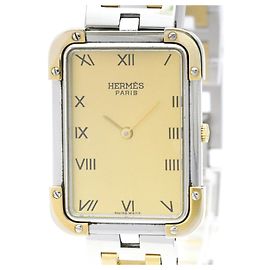 Hermès Reloj de mujer Hermes Croisiere de acero inoxidable chapado en oro Quartz CR1.220 Otro