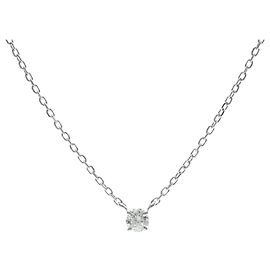 Autre Marque Colar Vendome Aoyama em ouro branco 18K e diamantes Prata