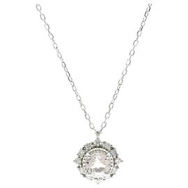 Autre Marque Vendome Aoyama Colored Gemstone and Diamond Necklace Silvery