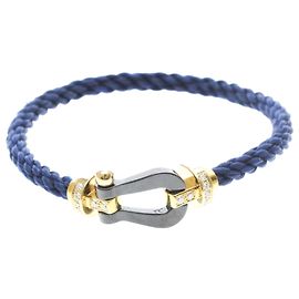 Pulseira Fred Force 10 Long Sleeve Half Diamond Preto Dourado