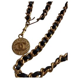Chanel CC Charm Belt Black Golden
