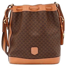 Céline Bolso Bucket Celine Monogram Castaño Monograma