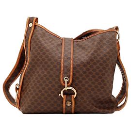 Céline Celine Monogram Schultertasche Braun Monogramm