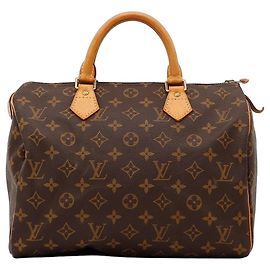 Bolso Louis Vuitton Speedy 30 Monogram Canvas Castaño Monograma
