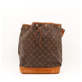 Bolso de cubo Louis Vuitton Monogram Noe Castaño Monograma