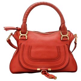 Chloé Bolso Satchel Chloe Marcie Medium Roja