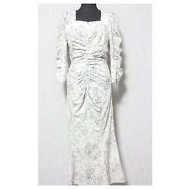 Autre Marque Robe froncée imprimée Barie SNIDEL Autre Écru