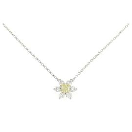 Tiffany & Co Collana Tiffany Butter Cup in platino, oro giallo e diamanti Argento