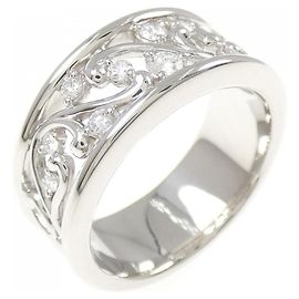 Autre Marque Hoshi no Suna Pt900 Diamond Ring Silvery