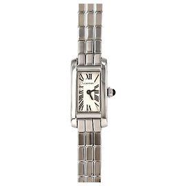 Cartier Tank Allongée La Minière White Gold Silber