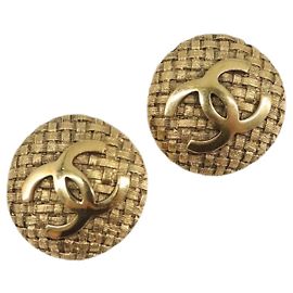 CHANEL Earring metal Gold Tone CC Other