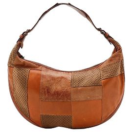 Bolsa Hobo Patchwork Christian Dior Marrom