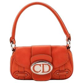 Bolso de hombro Christian Dior CD Logo Naranja