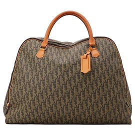 Borsa Boston Monogram Christian Dior Marrone Monogramma