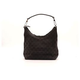 Bolsa Hobo Gucci em tela monogramada Castanho escuro