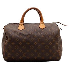 Borsa a mano Louis Vuitton Speedy 30 Monogram Canvas Marrone Monogramma