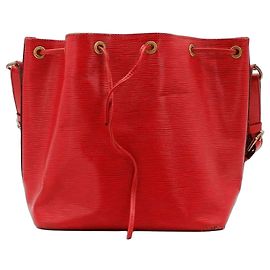 Sac seau Louis Vuitton Epi Noe Rouge
