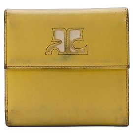 Courreges Portefeuille Courrèges Jaune
