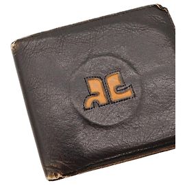Courreges Cartera Courrèges de cuero negro Negro